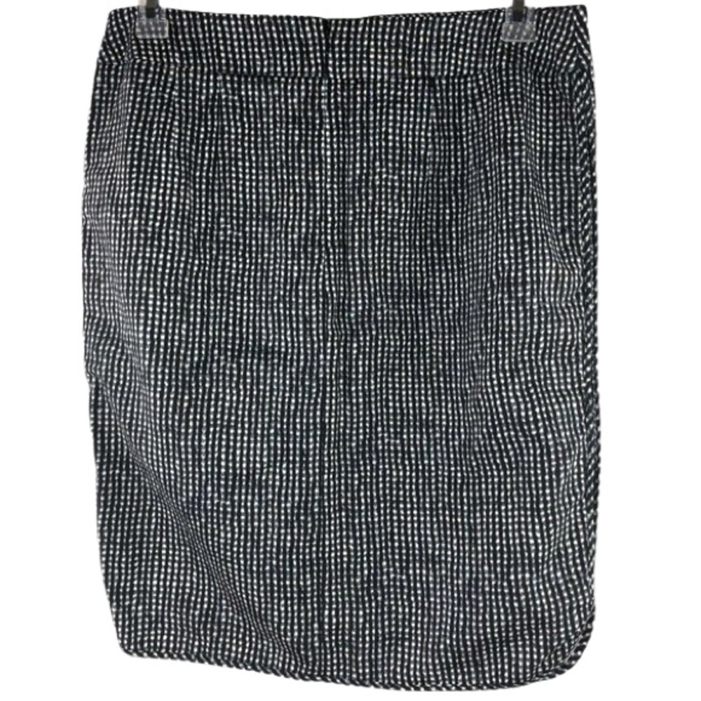 LOFT black/white/blue check skirt - Picture 2 of 9